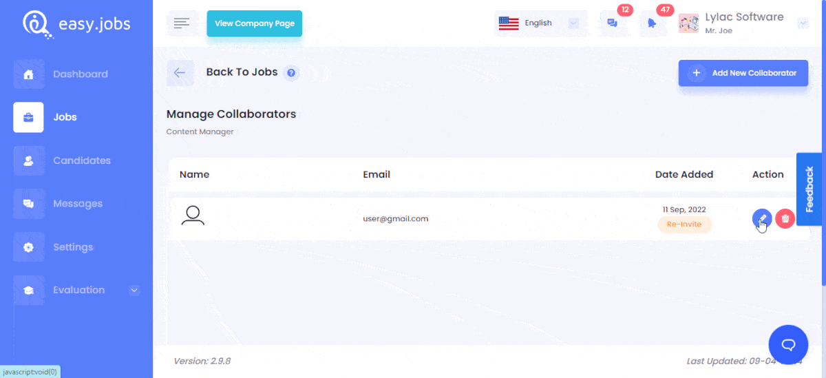 External Collaborator